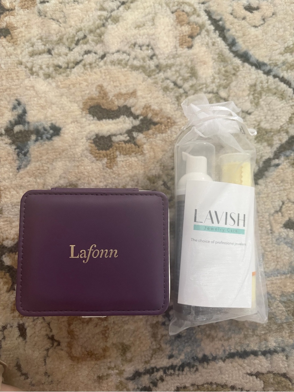 Lafonn Purple Jewelry Travel Case with Lavish Care Kit